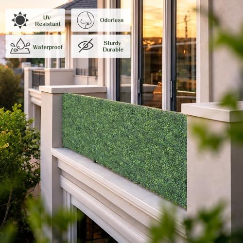 Artificial Ivy Privacy Screen Fence Panel, Gradient Green 96X120 in, alternate view 4