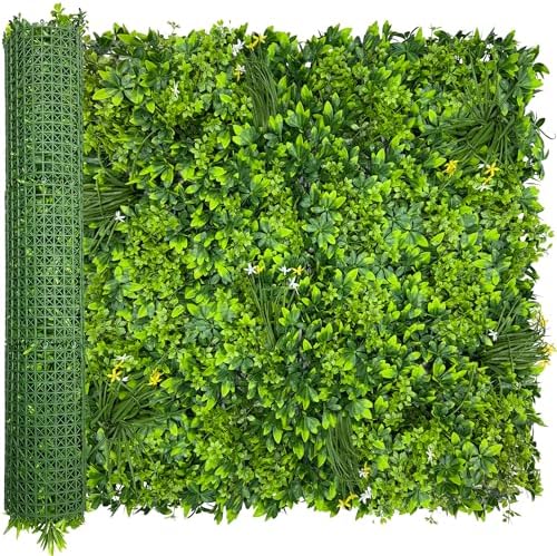 Artificial Ivy Privacy Screen Fence Panel, Grass Green 40 X120 in