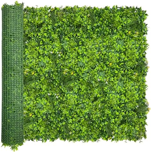 Artificial Ivy Privacy Screen Fence Panel, Grass Green 60 X120 in