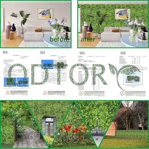 Artificial Ivy Privacy Screen Fence Panel, Grass Green 60 X120 in, alternate view 6