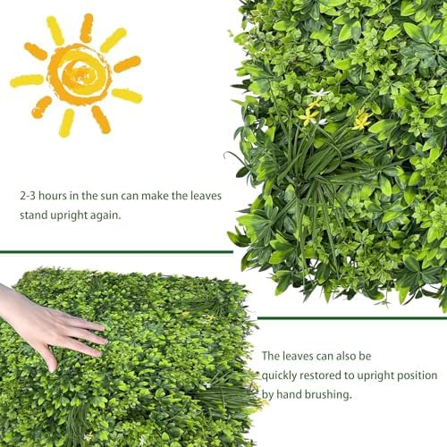 Artificial Ivy Privacy Screen Fence Panel, Grass Green 60 X120 in, alternate view 7