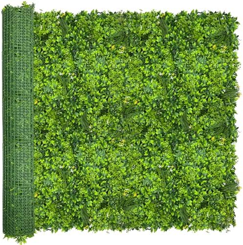 Artificial Ivy Privacy Screen Fence Panel, Grass Green 72 X144 in