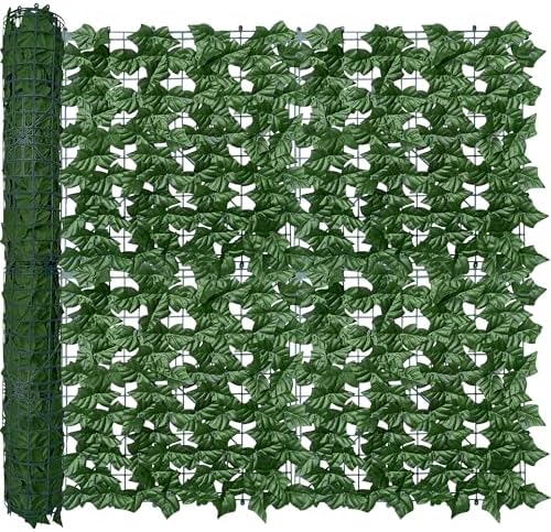 Artificial Ivy Privacy Screen Fence Panel, Green 40 X 120 in