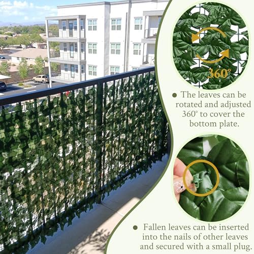 Artificial Ivy Privacy Screen Fence Panel, Green 40 X 120 in, alternate view 4
