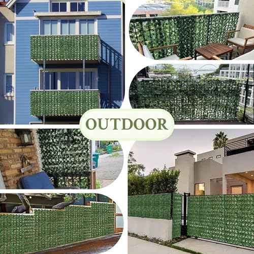 Artificial Ivy Privacy Screen Fence Panel, Green 40 X 120 in, alternate view 5