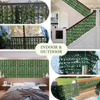 Artificial Ivy Privacy Screen Fence Panel, Green 40 X 120 in, alternate view 6