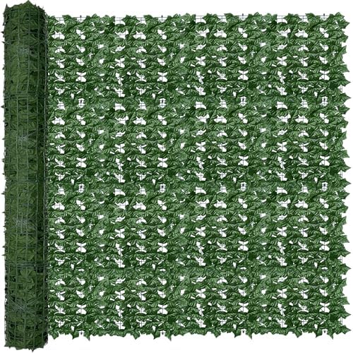 Artificial Ivy Privacy Screen Fence Panel, Green 6 FT X 20 FT
