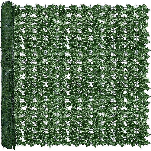 Artificial Ivy Privacy Screen Fence Panel, Green 60X120 in