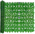 Artificial Ivy Privacy Screen Fence Panel, Light Green 40 X120 in