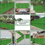Artificial Ivy Privacy Screen Fence Panel, Light Green 72 X144 in, alternate view 6