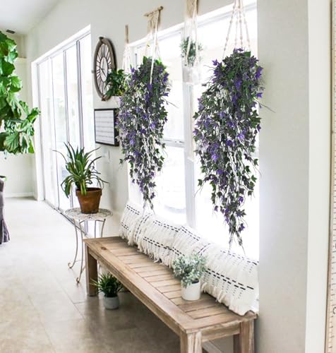 Artificial Ivy Vine Fake Hanging Plants Plastic Trailing Greenery, alternate view 5