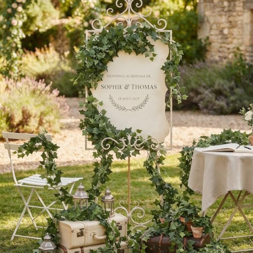 Artificial Ivy Vines, 6 Strands Lifelike Fake Silk Ivy Garland, alternate view 7