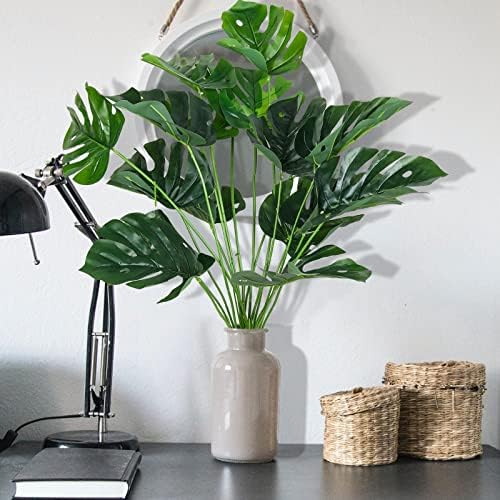 Artificial Large Palm Leaves Tree Plants 29in UV Resistant Greenery, alternate view 2