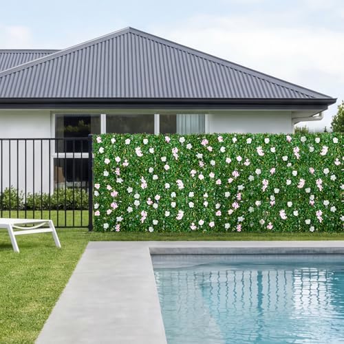 Artificial Luxury Flower Wall Backdrop, 2 PCS, Each Panel 2 x 8 ft, Gorgeous 3D Silk Floral Backdrop Pet, alternate view 2
