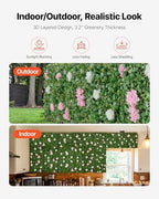 Artificial Luxury Flower Wall Backdrop, 2 PCS, Each Panel 2 x 8 ft, Gorgeous 3D Silk Floral Backdrop Pet, alternate view 6