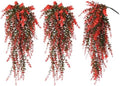 Artificial Monkey Hanging Plants Faux Draping Trailing Greenery 3Pc