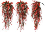 Artificial Monkey Hanging Plants Faux Draping Trailing Greenery 3Pc