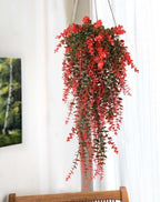 Artificial Monkey Hanging Plants Faux Draping Trailing Greenery 3Pc, alternate view 2
