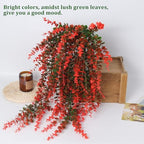 Artificial Monkey Hanging Plants Faux Draping Trailing Greenery 3Pc, alternate view 5