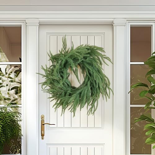 Artificial Norfolk Pine Garland, Realistic Christmas Greenery Garland for Mantle, Staircase, Banister, alternate view 4