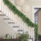 Artificial Norfolk Pine Garland, Realistic Christmas Greenery Garland for Mantle, Staircase, Banister, alternate view 5