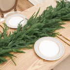 Artificial Norfolk Pine Garland, Realistic Christmas Greenery Garland for Mantle, Staircase, Banister, alternate view 2
