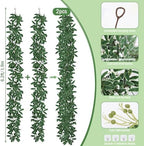 Artificial Olive Leaves Vine Garland with Berry 2Pcs 6.2Ft Silk Ivy, alternate view 4