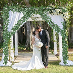 Artificial Olive Leaves Vine Garland with Berry 2Pcs 6.2Ft Silk Ivy, alternate view 6