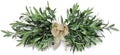 Artificial Olive Swag 26", Olive Branch Swag with Burlap Bow (Green 1Pcs)
