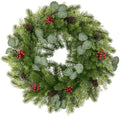 Artificial Outdoor Christmas Wreath for Front Door 24"