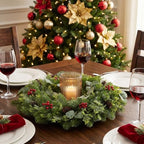Artificial Outdoor Christmas Wreath for Front Door 24", alternate view 6