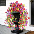 Artificial Outdoor Flowers, UV Resistant Fake Silk Flowers, 2PCS