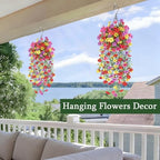 Artificial Outdoor Flowers, UV Resistant Fake Silk Flowers, 2PCS, alternate view 4