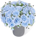Artificial Peonies Silk Flowers, Faux Peony Bouquet 2 Bundles Florals Arrangements Decor for Farmhouse Home