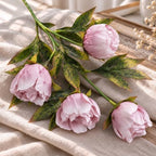 Artificial Peonies Silk Flowers Faux Peony for Vase 8pcs Pink, alternate view 5