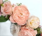 Artificial Peony Flower Swag, Arch Flowers, 20" Length in Bent, Decorative Swag, for Arch Front Door Party Wall, alternate