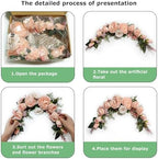 Artificial Peony Flower Swag, Arch Flowers, 20" Length in Bent, Decorative Swag, for Arch Front Door Party Wall, alternate