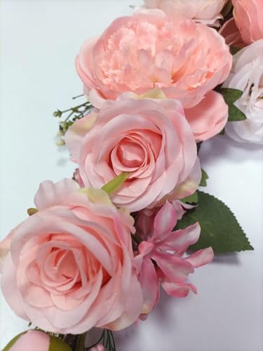 Artificial Peony Flower Swag, Arch Flowers, 20" Length in Bent, Decorative Swag, for Arch Front Door Party Wall, alternate