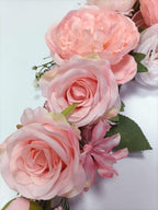 Artificial Peony Flower Swag, Arch Flowers, 20" Length in Bent, Decorative Swag, for Arch Front Door Party Wall, alternate