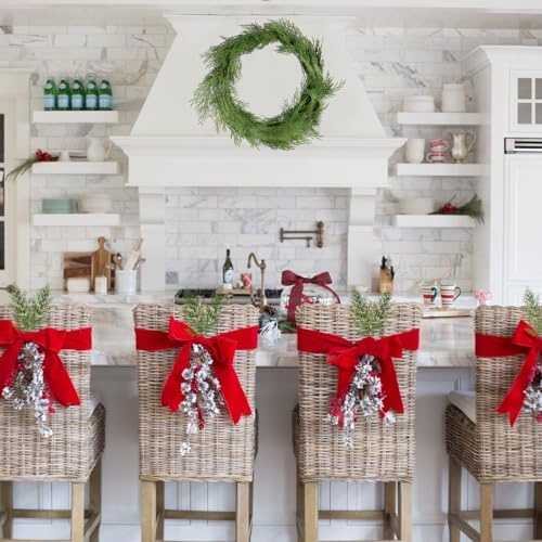 Artificial Pine Branches for Christmas Decoration 80 Pcs, Green in Green, alternate view 6