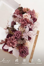 Artificial Pink Flowers Combo, Cinnamon Rose & Cream, Deluxe in Pk-cinnamon Rose & Cream, alternate view 6