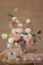 Artificial Pink Flowers Combo, Dusty Rose & Blush, Grand in Pk-dusty Rose & Blush, alternate view 2