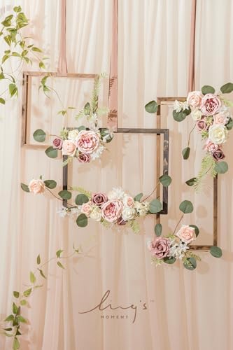Artificial Pink Flowers Combo, Dusty Rose & Blush, Grand in Pk-dusty Rose & Blush, alternate view 4
