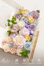 Artificial Pink Wedding Flowers Combo, Pastle, Deluxe in Pk-powder Blue & Peach, alternate view 5
