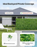 Artificial Plant Wall, 12PCS 20 x 20 in Artificial Boxwood Panels, Sun Protection Greenery Backdrop Privacy, alternate view 5