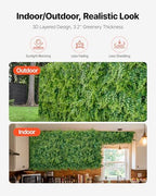 Artificial Plant Wall, 12PCS 20 x 20 in Artificial Boxwood Panels, Sun Protection Greenery Backdrop Privacy, alternate view 7