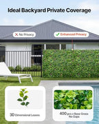 Artificial Plant Wall, 16PCS 20 x 20 in Artificial Boxwood Panels, Greenery Backdrop Privacy Hedge Fence with, alternate view