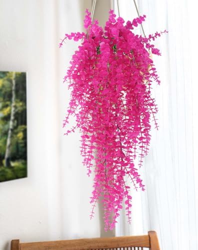 Artificial Plants Fake Hanging Vines Shrub Draping Eucalyptus Vines, alternate view 2