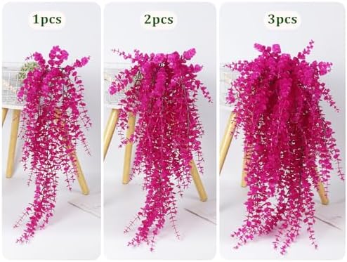 Artificial Plants Fake Hanging Vines Shrub Draping Eucalyptus Vines, alternate view 4