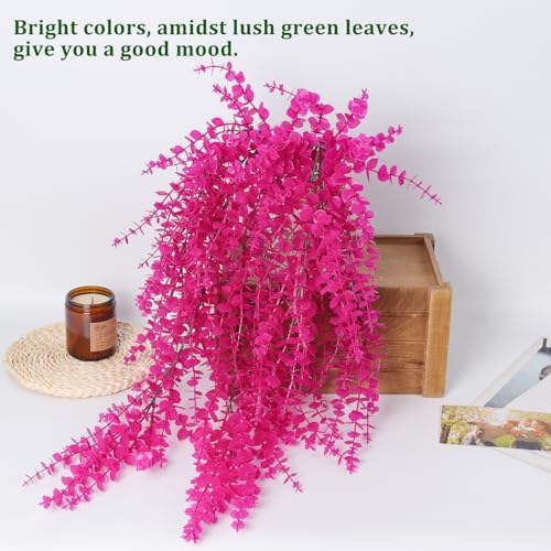 Artificial Plants Fake Hanging Vines Shrub Draping Eucalyptus Vines, alternate view 5
